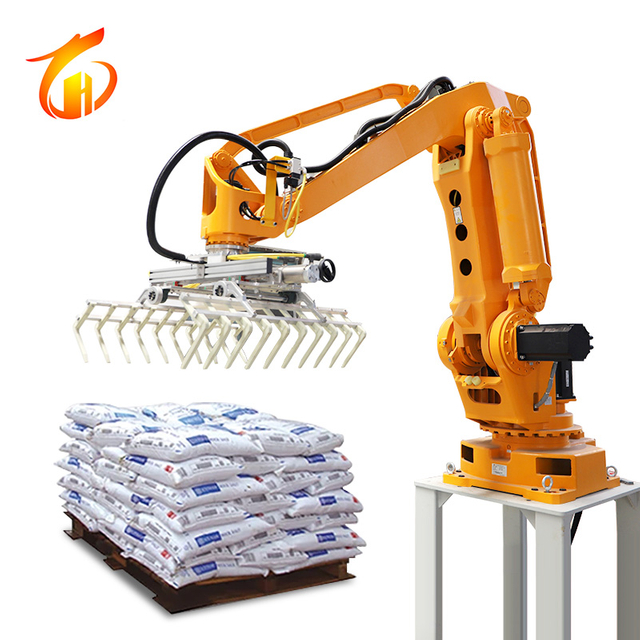 LH130 4 axes Fully automatic feeding Cereals Robotic palletizer