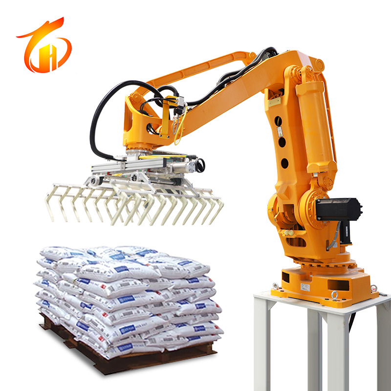 LH130 4 axes Fully automatic feeding Cereals Robotic palletizer